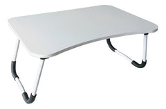 Mesa Bandeja Plegable Tm Madera Rectangular Para Notebook Y Desayuno Blanco