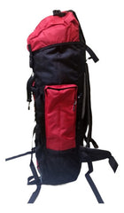 Mochila Para Camping Trekking Outdoor Tm Roja De 90lts Color Rojo Diseño De La Tela Liso