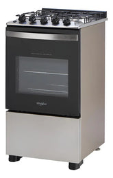 Cocina A Gas Whirlpool Inoxidable 49 Cm Gris