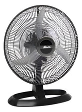 Turboventilador De Mesa Liliana Votr20 90w 3 Velocidades 50.8 Cm Negro Plata Plástico