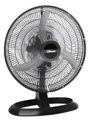 Turboventilador De Mesa Liliana Votr20 90w 3 Velocidades 50.8 Cm Negro Plata Plástico