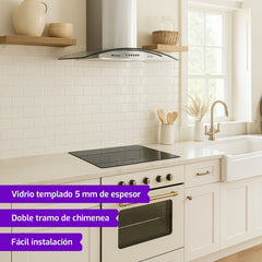 Campana De Cocina Liliana Pure Desing Kc994 Acero Inoxidable
