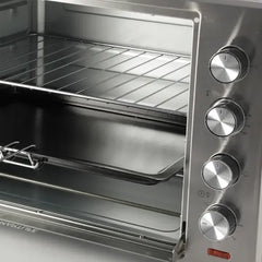 Horno Eléctrico Smartlife Conveccion Spiedo 50l 6 Funciones Gris