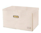 Caja Organizador Plegable Con Tapa De Poliester De 50x40 Cm Beige