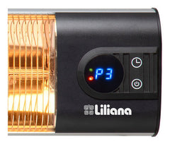 Calefactor Exterior Liliana Ccp2200 Infrarrojo Fibra Carbono Negro