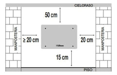 Calefactor Vidrio Pie/pared Liliana Ppv451w Tecnoheat Wifi Negro