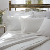 Juego De Sabanas Cannon Classic King Algodon De 200 Hilos Blanco Rayas