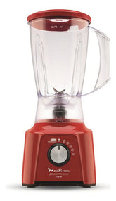 Licuadora Powermix Plus 2 Litros Roja Color Rojo Moulinex