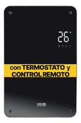 Calefactor Eléctrico Eskabe Fd2t 1800w Termostato Display Cc Color Negro
