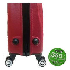 Set De 3 Valijas Rigidas Premium De Viaje De 8 Ruedas Rojo C Rojo Lisa