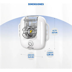 Nebulizador Manos Libres Silfab Nm40 Mesh Breeze Flex Blanco