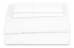 Juego Sabanas Queen Size Vivendi Premium Blanco 300 Hilos Cs Blanco Liso