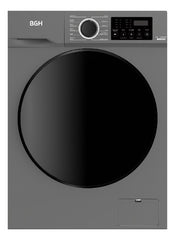 Lavarropas Bgh Inverter Carga Frontal 8kg Bwfe08s24ar Color Gris Oscuro