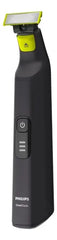Afeitadora Philips Oneblade Pro Qp6532/10 - Peine Ajustable Con 12 Longitudes, 90 Min De Uso Continuo Y 100% A Prueba De Agua Negro