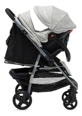 Cochecito Huevito Travel System Y Manillar Rebatible Bebesit Gris Claro