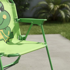 Silla Reposera Infantil Niños Chicos 1 Posicion Ranita Verde Verde