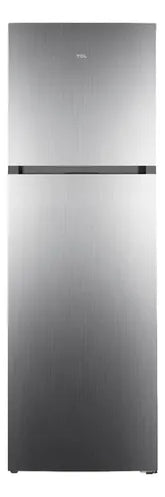 Heladera con freezer Top Mount Tcl P333tmn 333l Inverter Inox