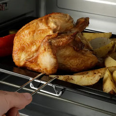 Horno Eléctrico Smartlife Conveccion Spiedo 50l 6 Funciones Gris