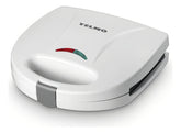 Sandwichera Yelmo Sw1800 Para 4 Porciones 700 Watts Color Blanco