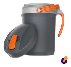 Jarra Térmica Termolar Tereré Con Tapa Abatible Para Café Y Té De 2,5 Litros, Color Gris