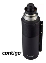 Termo Contigo Black 1100ml Acero Inx Bebidas Calientes Frias Negro