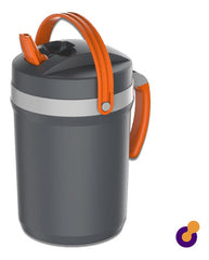 Jarra Térmica Termolar Tereré Con Tapa Abatible Para Café Y Té De 2,5 Litros, Color Gris