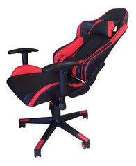 Silla Reclinable Para Oficina Pc Gamer Vivendi Negro Rojo Negro