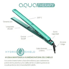 Planchita De Pelo Gama Italy Elegance Aqua Therapy Celeste