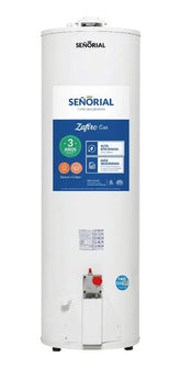 Termotanque Multigas Señorial Zafiro De Pie 160lts Tio Musa Blanco