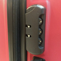Set De 3 Valijas Rigidas Premium De Viaje De 8 Ruedas Rojo C Rojo Lisa