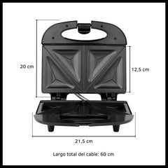 Sandwichera Kanji Kjh-sm700sw Antideslizante 700w Blanca Blanco