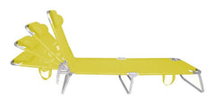 Reposera Cama Plegable Reclinable Aluminio Botafogo Amarillo Amarillo