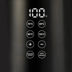 Pava Eléctrica Yelmo Pe-3922 Con Pantalla Digital Negro