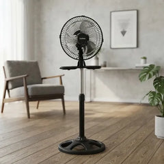 Ventilador De Pie Pared Turbo 3 En 1 Liliana Vp10m 60w 25.4 Cm Negro 3