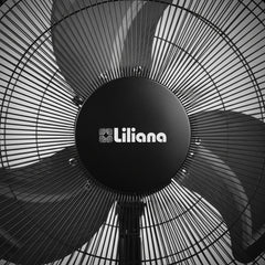 Turbo Ventilador Piso 20 Liliana Vt20pow 3 Aspas Metalicas 50.8 Cm 50 Hz Negro Gris Metal 3