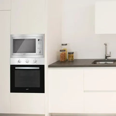 Horno Empotrable Cata Ses7104x 60cm Inox 65lts Plateado Negro