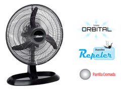 Turboventilador Liliana 18 Pulgadas Votr18 De 75watts 45.72 Cm Negro Negro Plástico 3