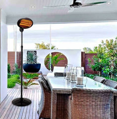 Calefactor Liliana De Pie/pared Exterior Color Negro