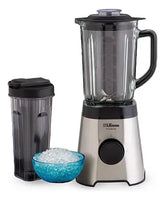 Licuadora Liliana Glassbend Vaso Vidrio Y Botella Portable Acero