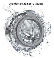 Lavasecarropas Samsung 9,5kg Con Ecobubble Wd4000t Blanco