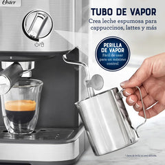 Cafetera Espresso Oster 15 Bares Bvstem5 Plateado