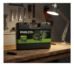 Set De Herramientas Manuales 102 Piezas Philco Psh102ve1p Negro