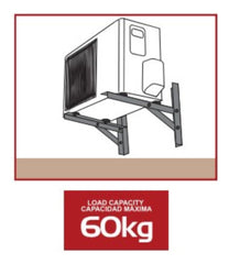 Mensula Aluminio Soporte Para Aire Acondicionado Split 60cm