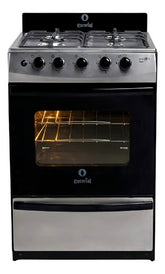 Cocina Escorial Master Style Multigas 4 Hornallas Acero Inoxidable Puerta Con Visor