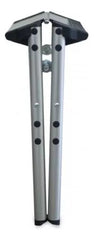 Escalera Plegable Liviana Banco De 1 Escalon De Aluminio Gris