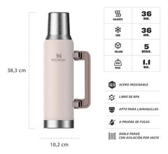 Termo Stanley System Classic Rosa Palo 1.6 Lt Rose Quartz