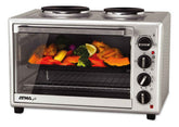 Horno Eléctrico Grill Atma Hg4022api De 40lts Con Anafes Plateado
