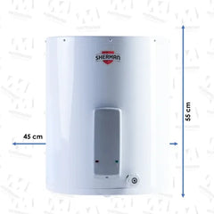 Termotanque Eléctrico De Colgar Sherman 55 Litros Blanco