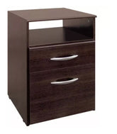 Mesa De Luz Platinum 962 Tabaco 1 Cajon 1 Puerta 1 Estante - Marrón Oscuro