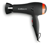 Secador De Pelo Ultracomb Tourmaline Ion Pro Sc-4606 Negro 3 Temperaturas Cool Shot 1 Boquilla Negro / Rojo